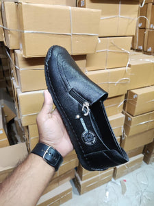 Karigar's Mens Synthetic Slip on Formal Shoes