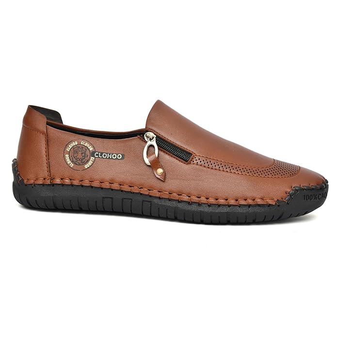 Karigar's Mens Causal Shoes | Loafers | Moccasins | Lighweight Slip-On's | Soft Cushioned Insole | Trendy Non Lace-up Deisgn | Stylish & Comfortable