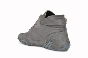 Karigar's Men's Grey Suede Casual Shoes